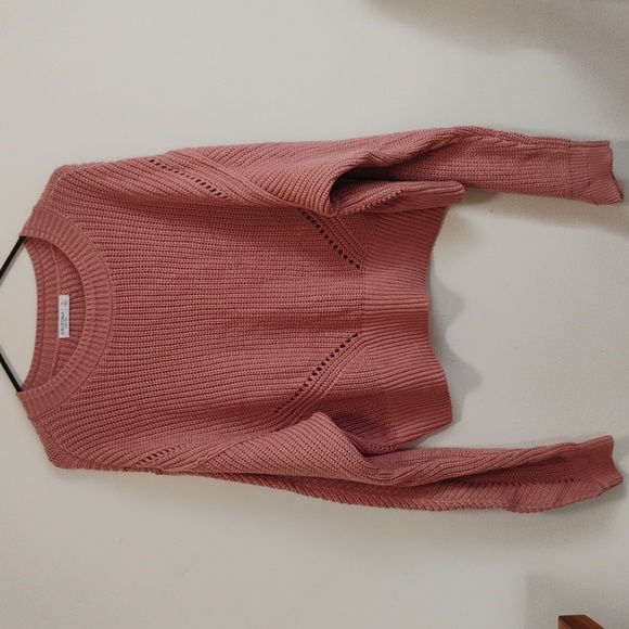 Arizona | Mauve Cropped Knit Sweater | XL | NWOT - Picture 2 of 5